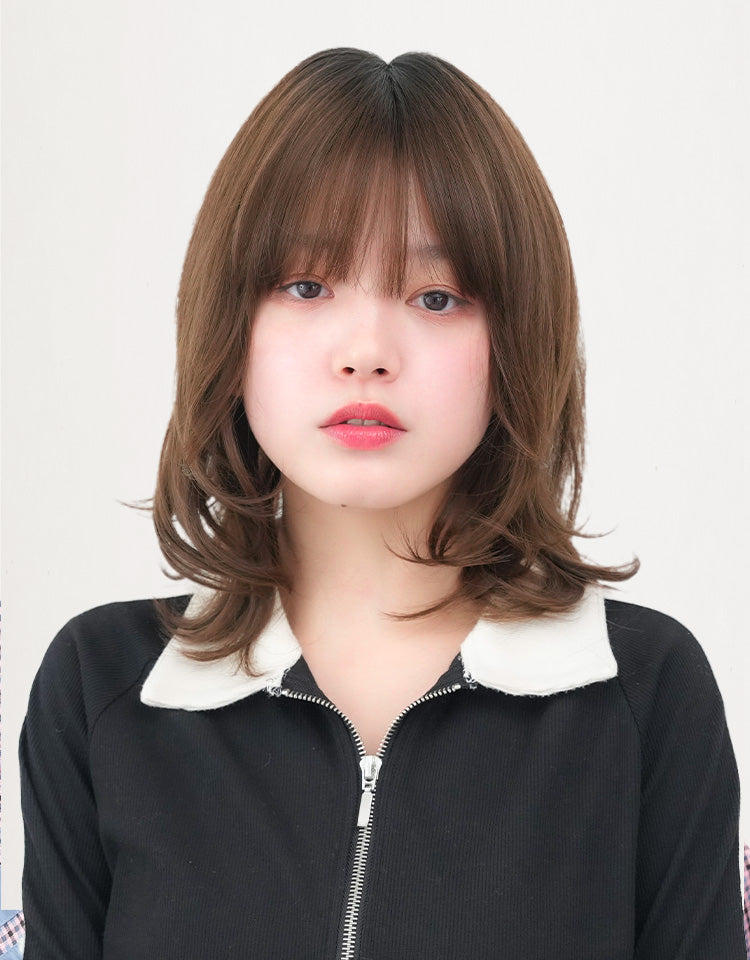 ミルキーモカブラウンプリンを着用したモデル