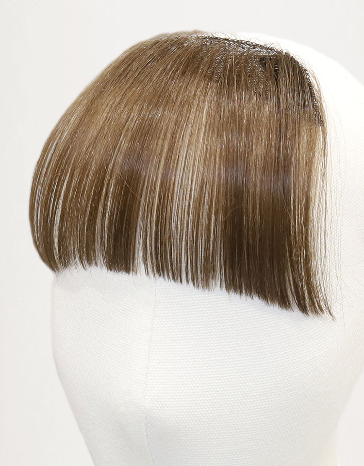 総手植え前髪ウィッグ ナチュラルバング 人工毛/人毛100%