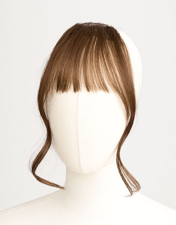 総手植え前髪ウィッグ フェイスカール