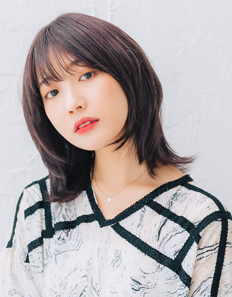 【ヘアスタイルコレクション】天使のカーネーション人毛MIXのモデル着用写真