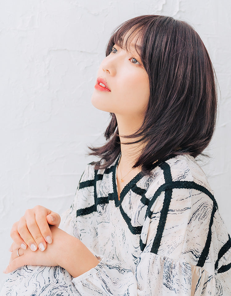 【ヘアスタイルコレクション】天使のカーネーション人毛MIXのモデル着用写真