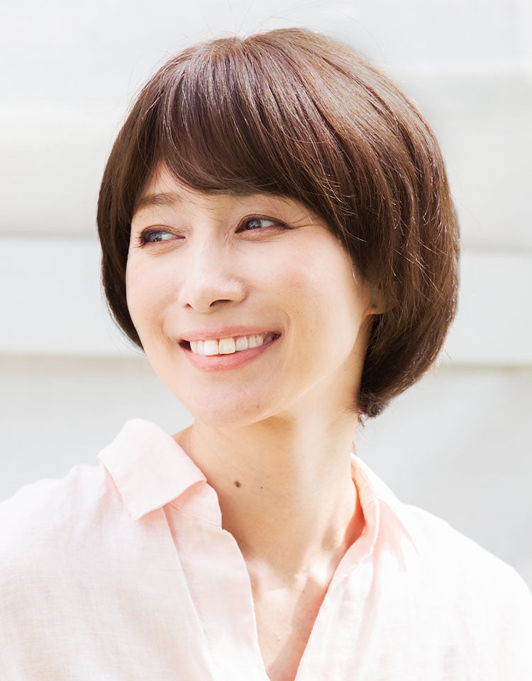 天使のエレガントショート人毛100%