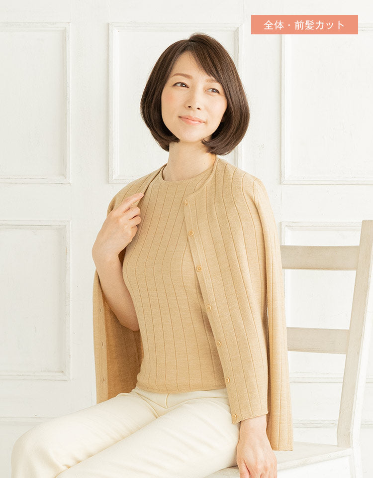天使のヘアピースワイド フリーリー人毛MIX