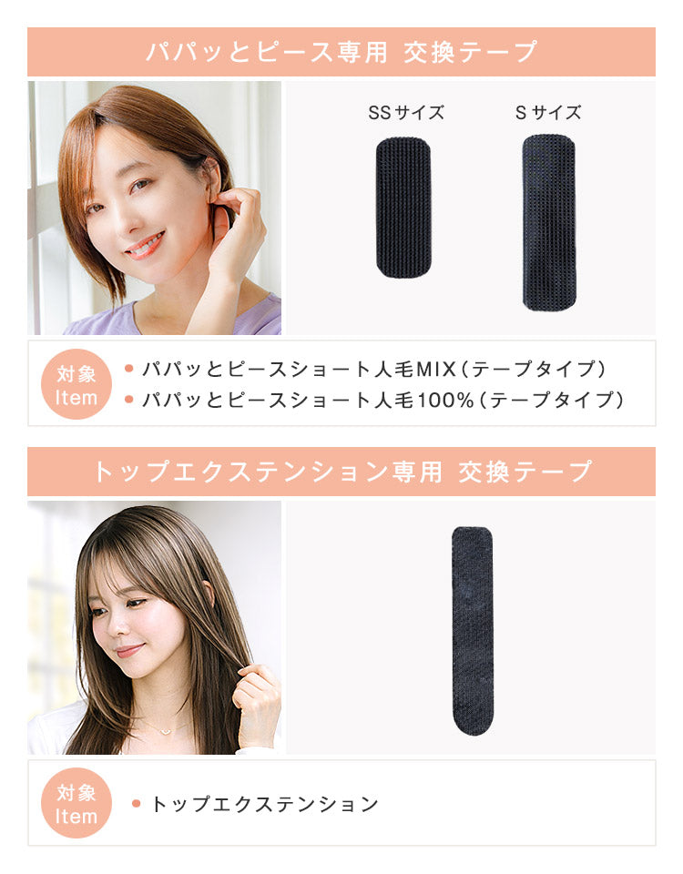 交換用テープの対象商品