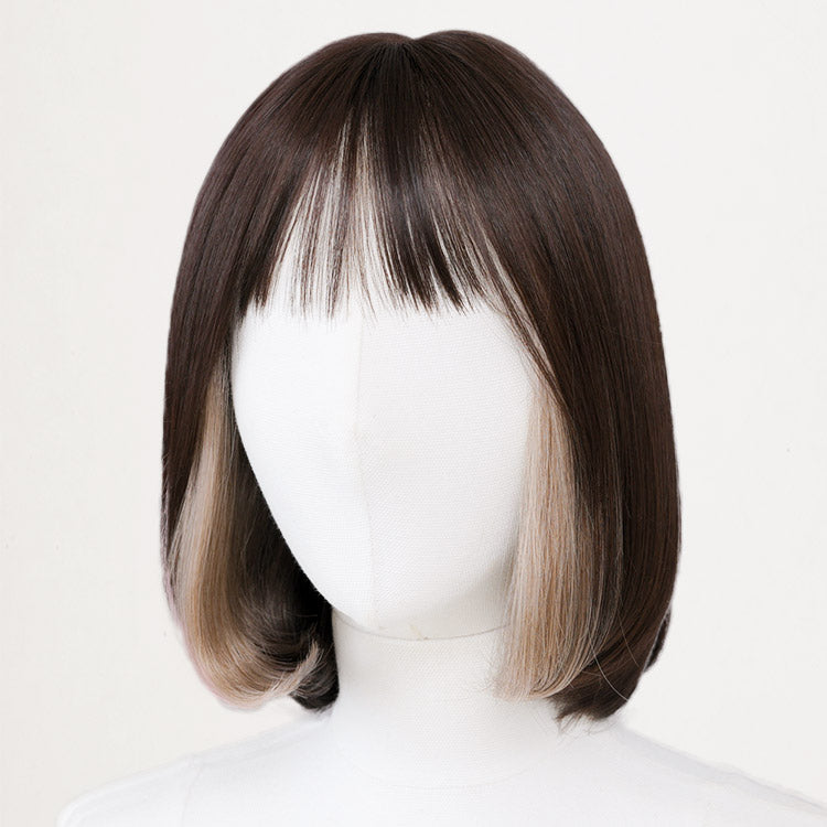 天使のインナーカラーカジュアルボブ