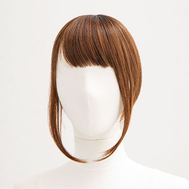 ヘアピース 姫毛付き前髪ぱっつんシャギー