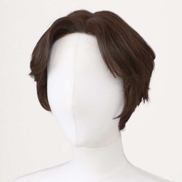 センターパートショート人毛MIX