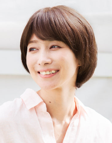 天使のエレガントショート人毛100%