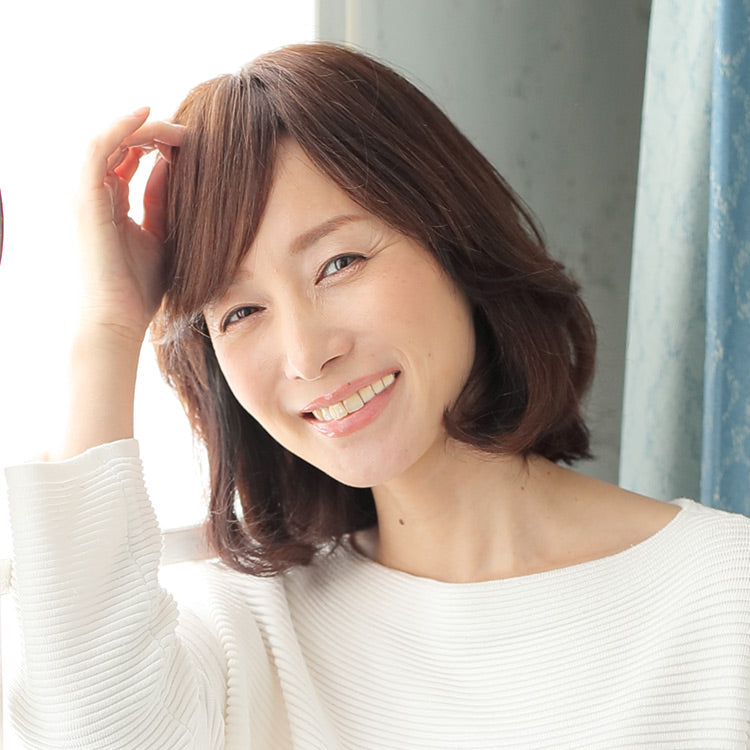 ヘアピースnatural前髪横流し人毛100%