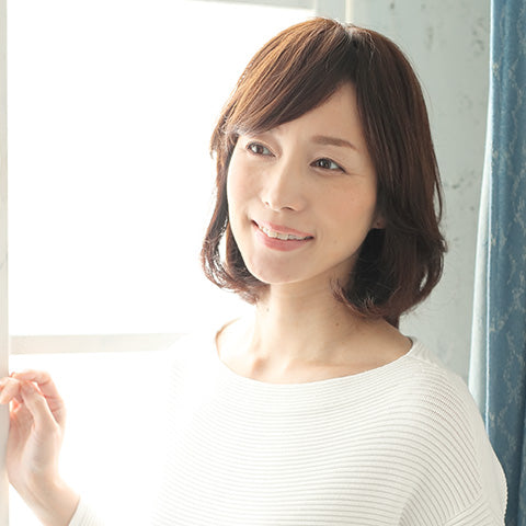 ヘアピースnatural前髪横流し人毛100%