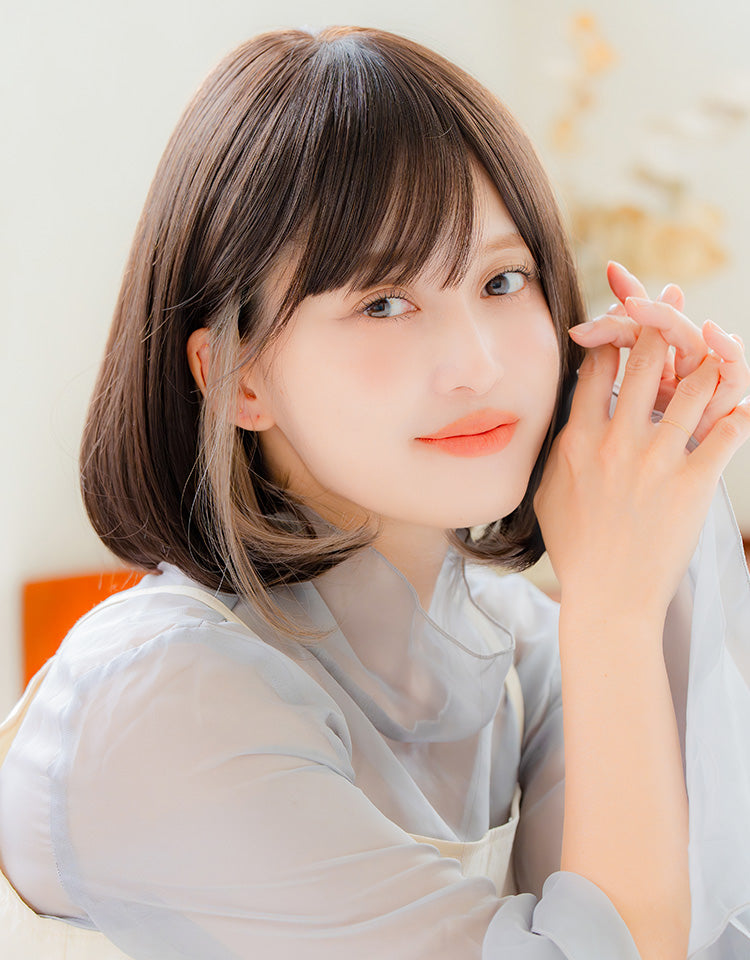 インナーカラーカジュアルボブ人毛MIX発売！