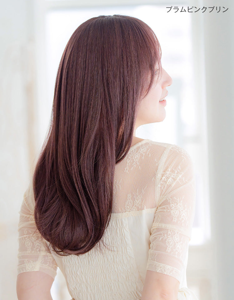 【極ぴたっ】天使のレリーナロング プラムピンクプリンを着用したモデル