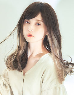 インナーカラーウェイブロング