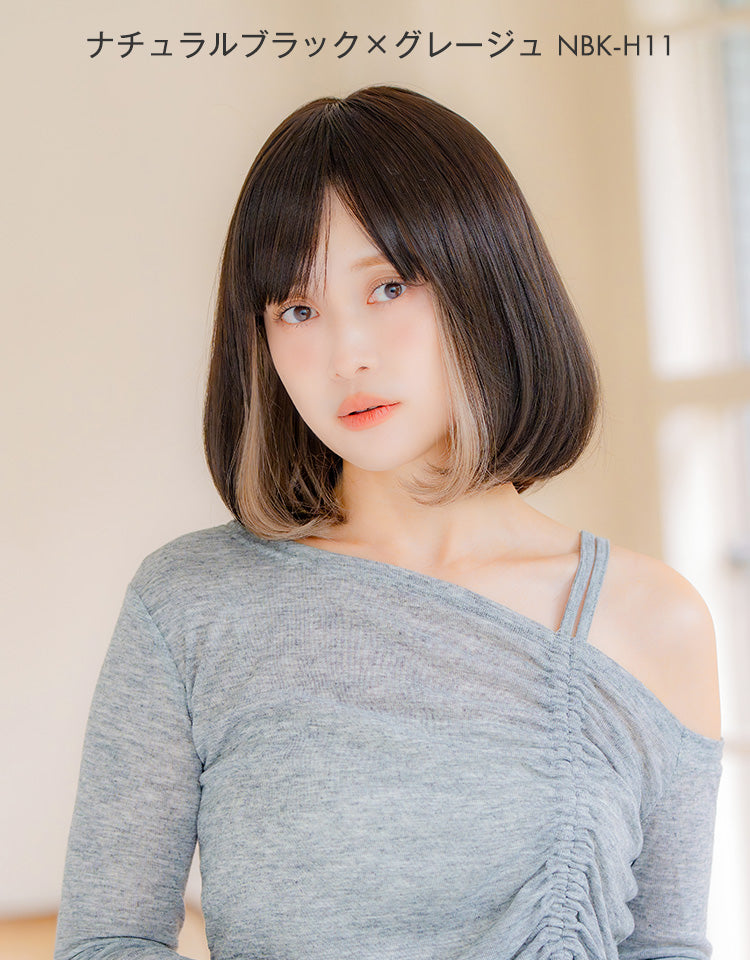 ナチュラルブラック×グレージュを着用したモデル
