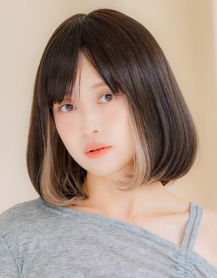 ナチュラルブラック×グレージュ