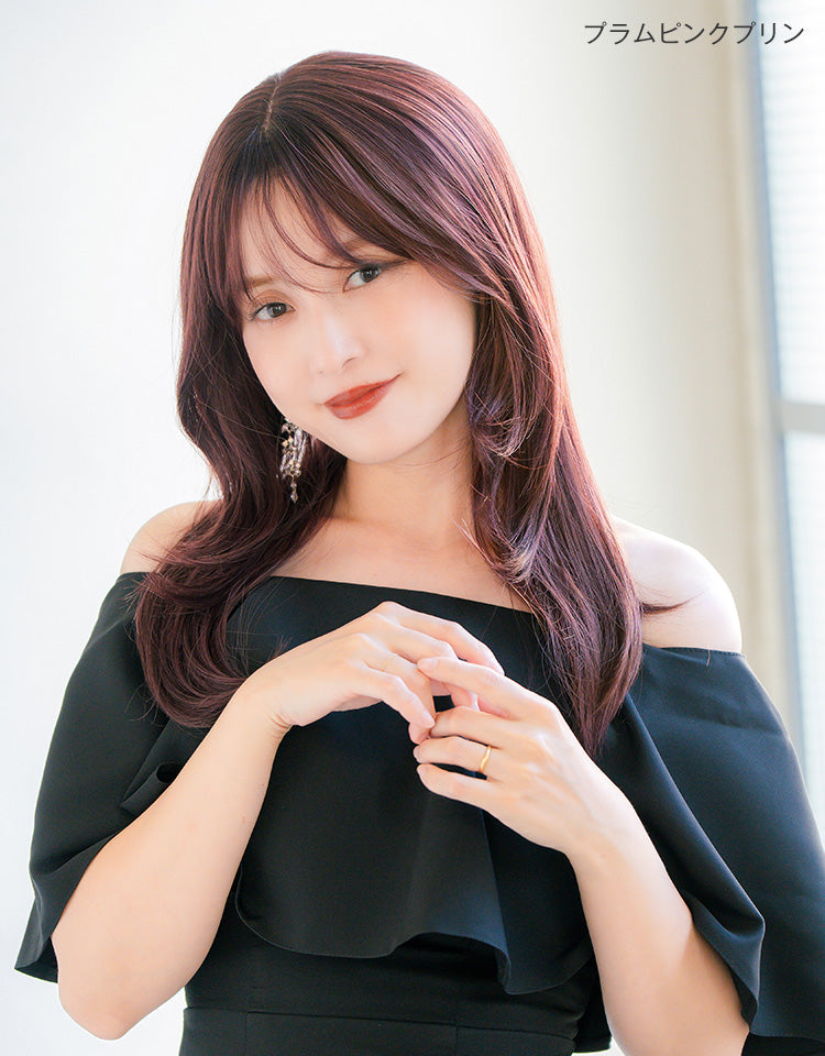 プラムピンクプリンを着用したモデル