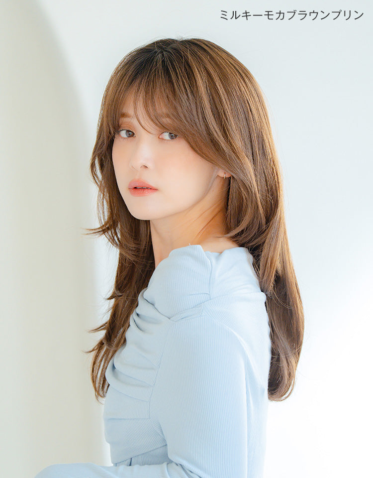 ミルキーモカブラウンプリンを着用したモデル