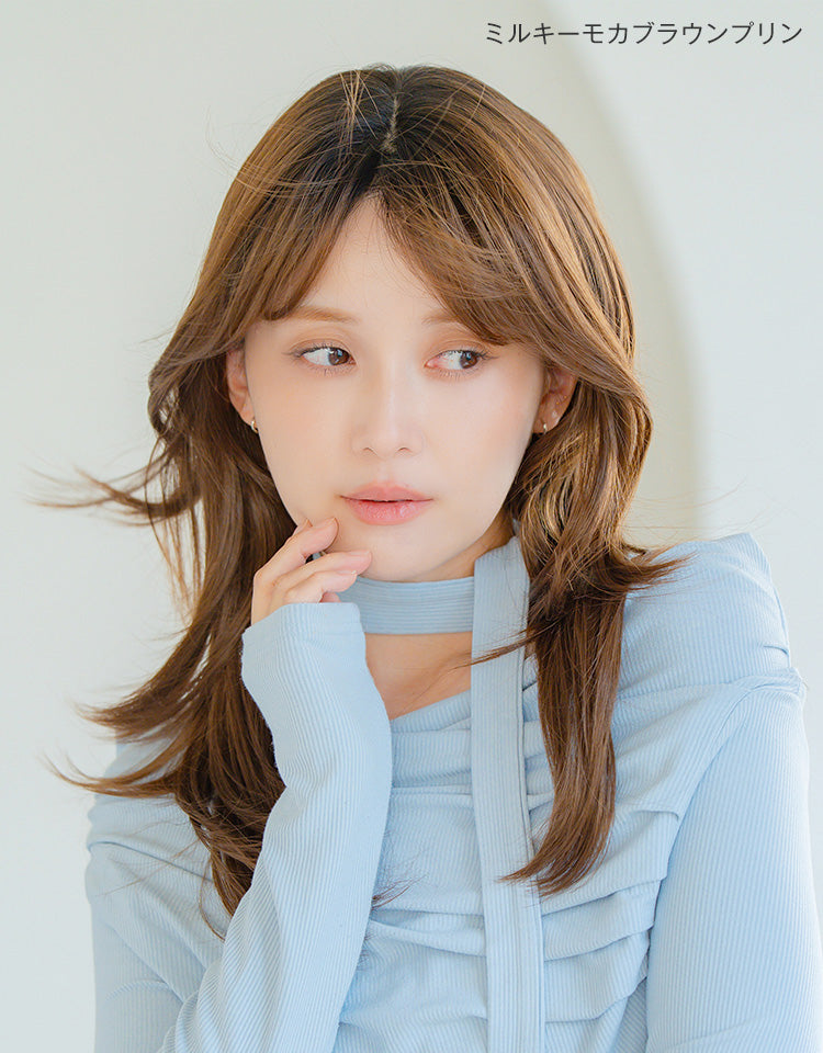 ミルキーモカブラウンプリンを着用したモデル