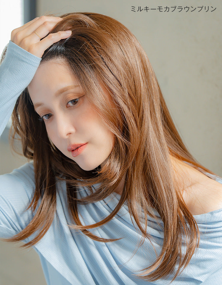 ミルキーモカブラウンプリンを着用したモデル