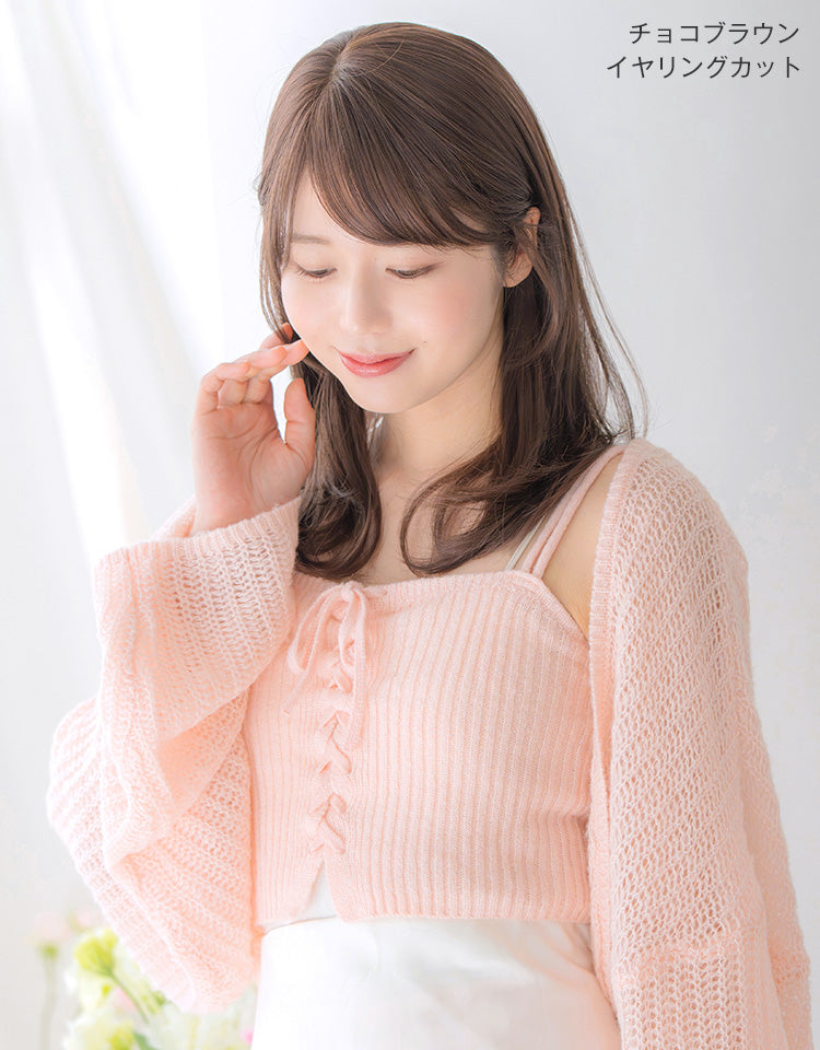 天使のPlumeミディ フルウィッグ ミディアム｜リネアストリア