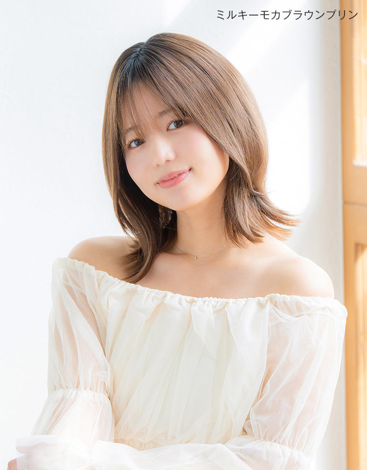 ミルキーモカブラウンプリンを着用したモデル