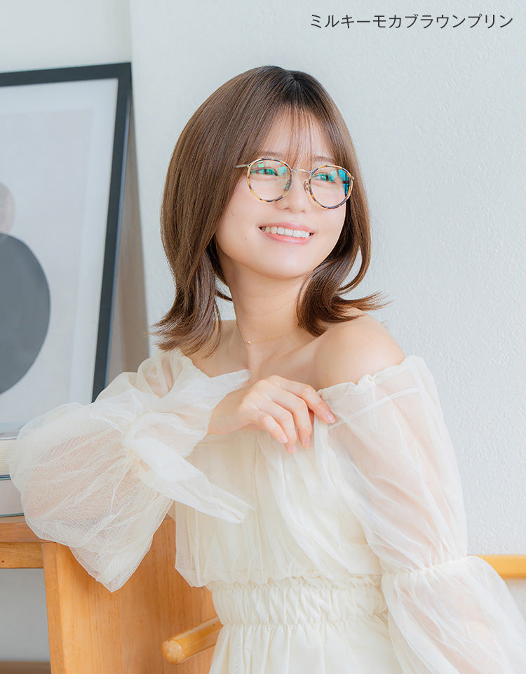 ミルキーモカブラウンプリンを着用したモデル