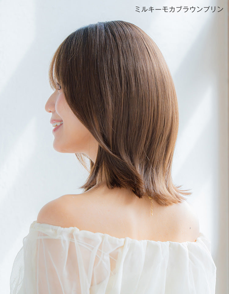 ミルキーモカブラウンプリンを着用したモデル