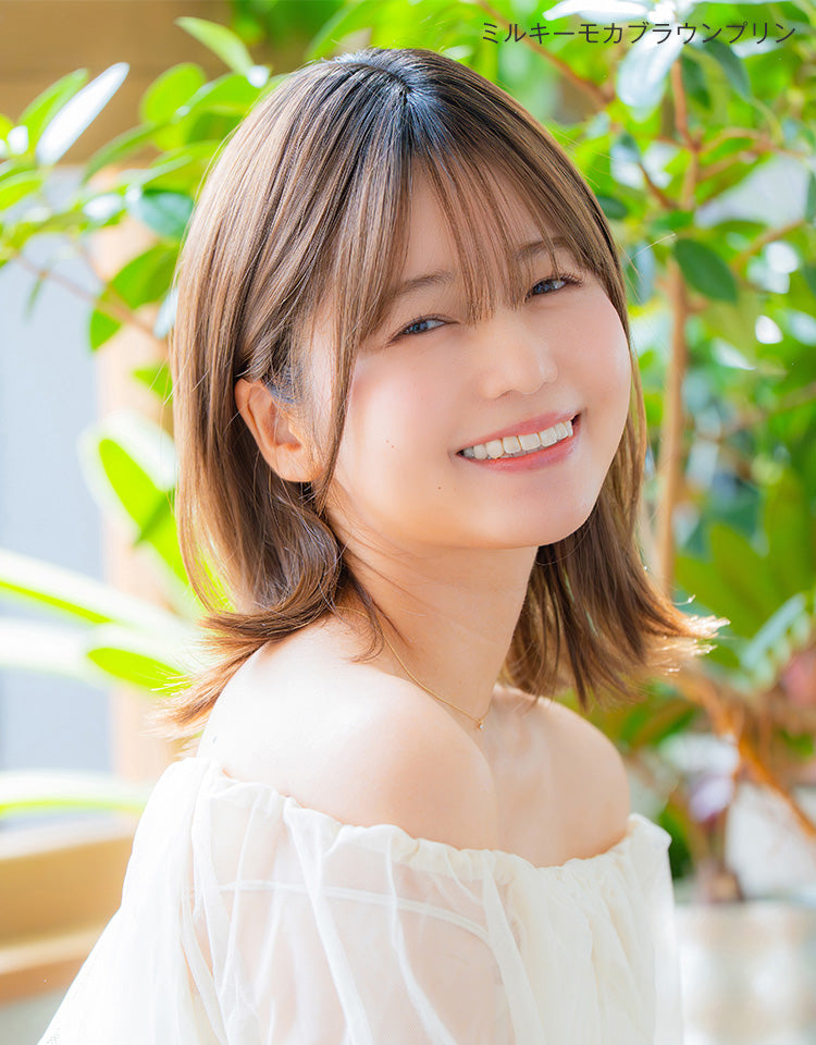 ミルキーモカブラウンプリンを着用したモデル