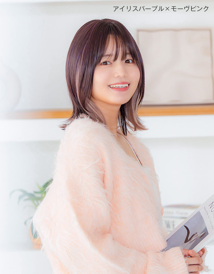 アイリスパープル×モーヴピンクを着用したモデル