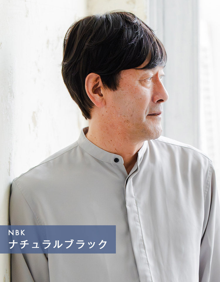 天使のクレールショート ナチュラルブラック着用イメージ サイド