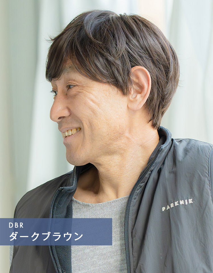 天使のクレールショート ダークブラウン着用イメージ サイド