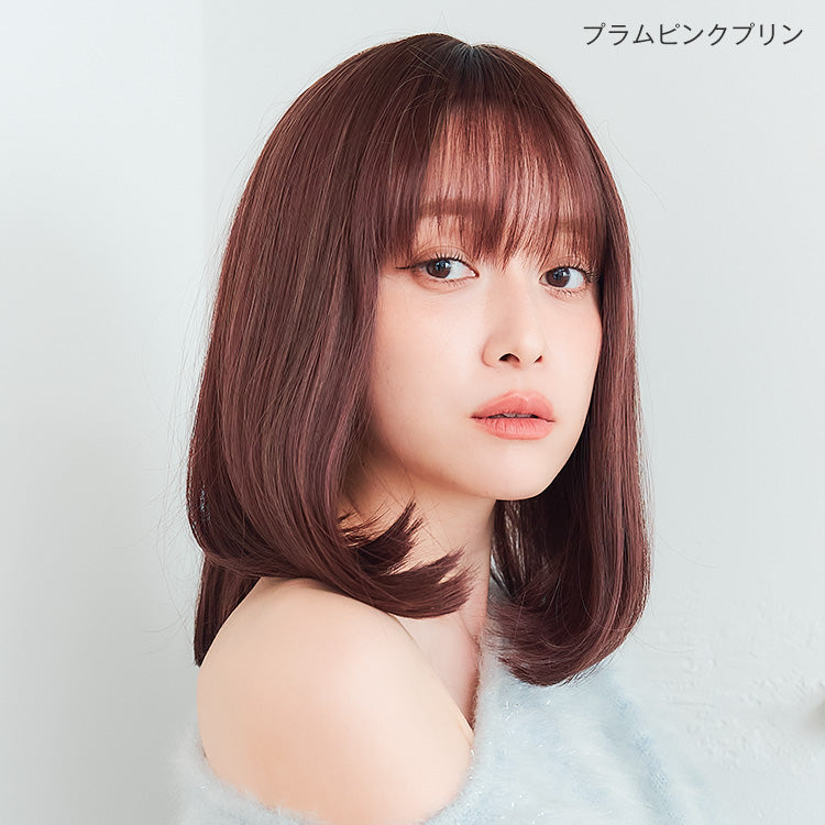 天使のミアボブプラムピンクプリン（PMP-P）を着用したモデル