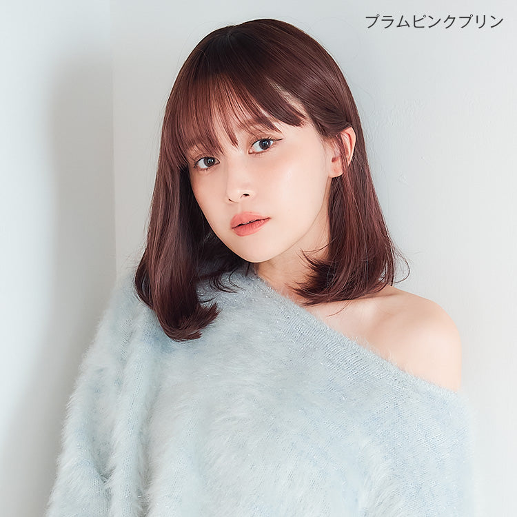 天使のミアボブプラムピンクプリン（PMP-P）を着用したモデル