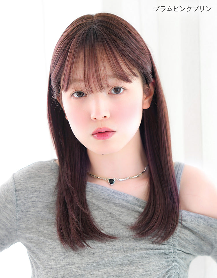 #未使用#リネアストリア#天使のコフレ#プラムピンクプリン#ウィッグ#カット済み Amazon.co.jp: M.wig認定 医療用 フルウィッグ シースルーバング