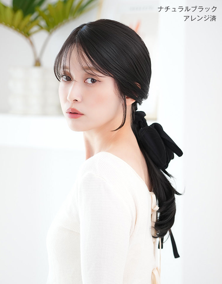 天使のチュチュロング ナチュラルブラック(アレンジ済)を着用したモデル写真