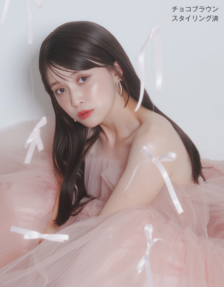 天使のチュチュロング チョコブラウン(スタイリング済)を着用したモデル写真
