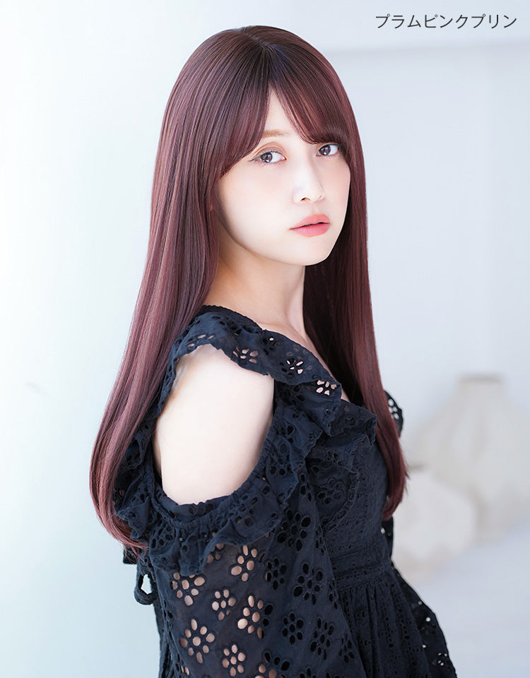 天使のチュチュロング プラムピンクプリンを着用したモデル写真
