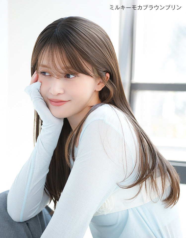 天使のチュチュロング ミルキーモカブラウンプリンを着用したモデル写真