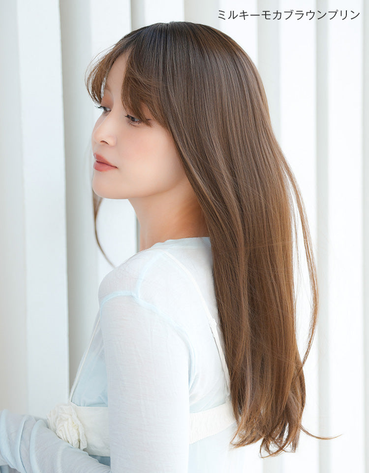 天使のチュチュロング ミルキーモカブラウンプリンを着用したモデル写真