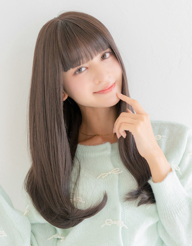 HEART BEAT ロングストレート ダークモカ