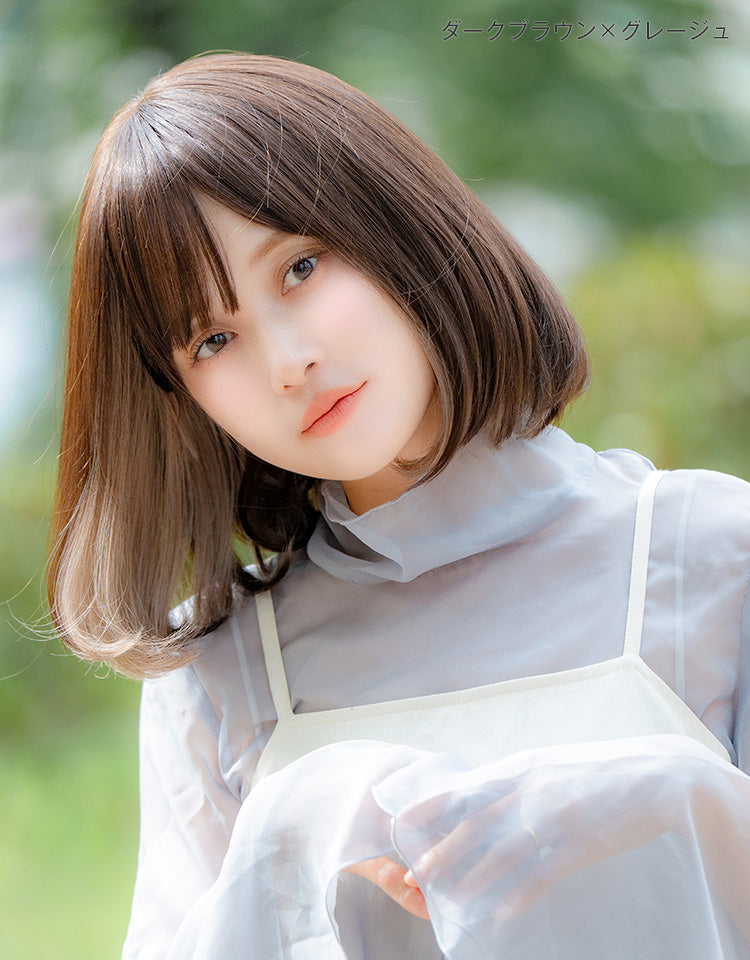 ダークブラウン×グレージュを着用したモデル画像