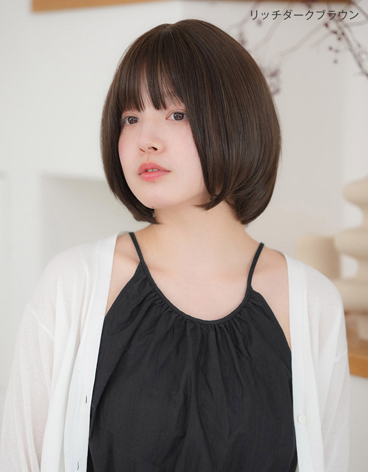 【試着のみ・美品】✨リネアストリア チェルシーショート プリンカラー リラックスウィッグ チェルシーショート ルームウィッグ｜リネ