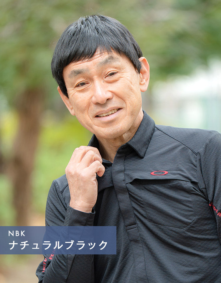 ロイヤルショート人毛MIX ナチュラルブラック着用イメージ