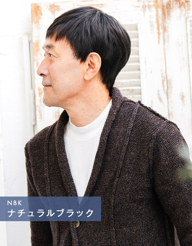 クリーンショート人毛MIX ナチュラルブラック着用イメージ