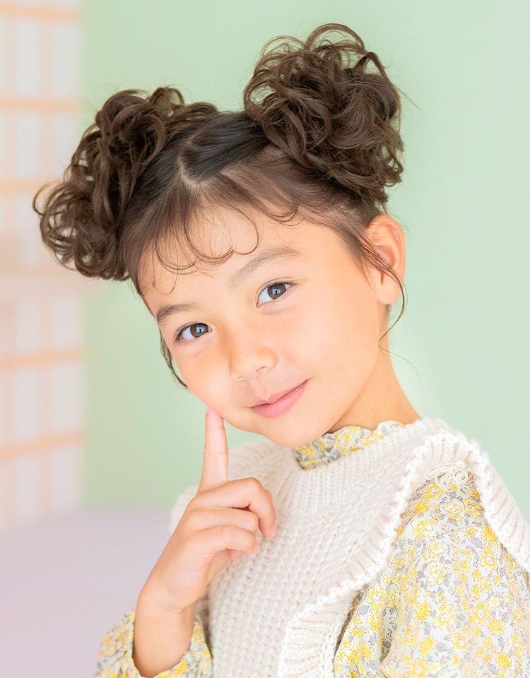 キッズ お団子シュシュ（1個）