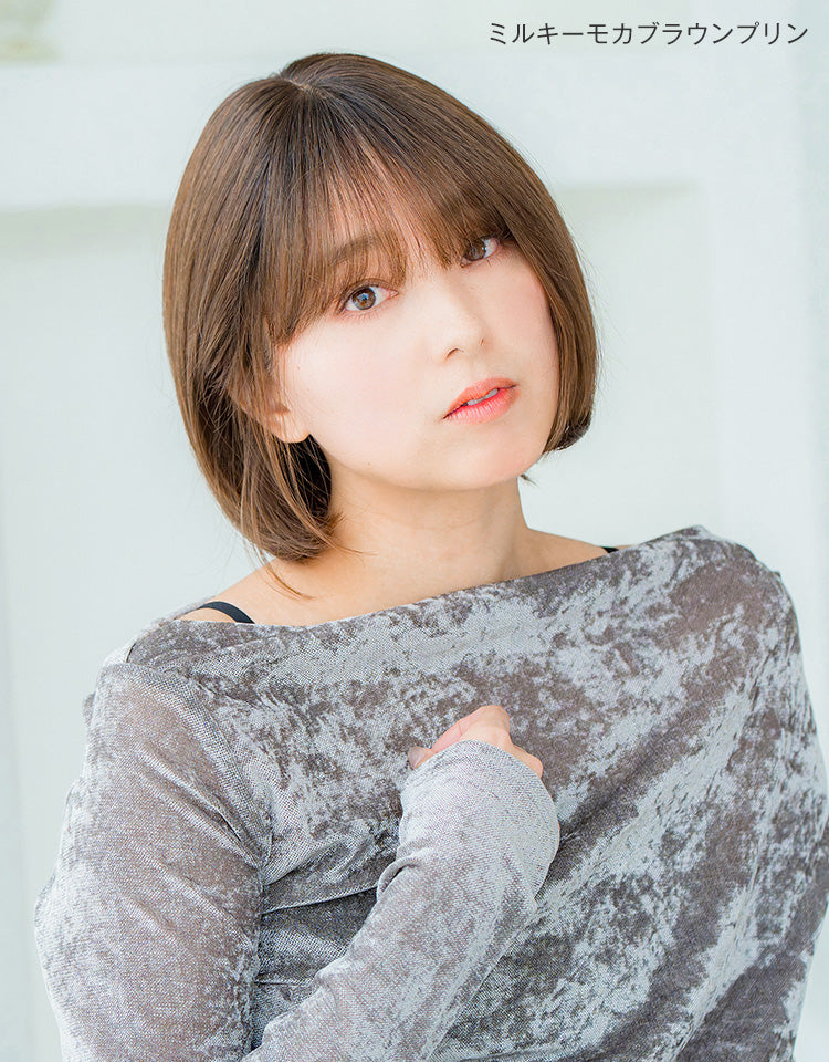 ミルキーモカブラウンプリンを着用したモデル