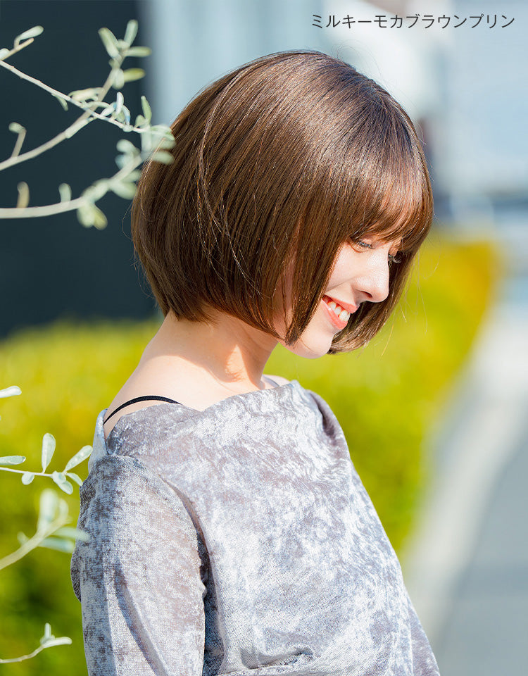 ミルキーモカブラウンプリンを着用したモデル