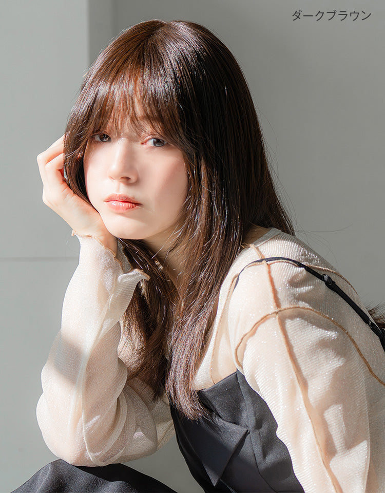 REMY人毛100% 天使の月満ちるカルムレイヤー フルウィッグ ミディアム