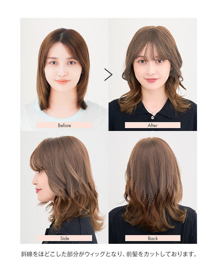 ヘアピース ロングストレートplus人毛100%/ヘアピース ロングストレート人毛100% トップカバーウィッグ｜リネアストリア