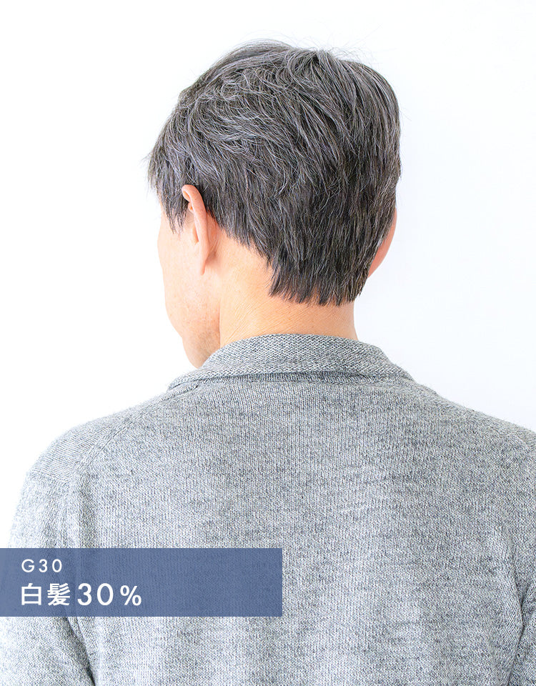 白髪30%を着用したモデル写真